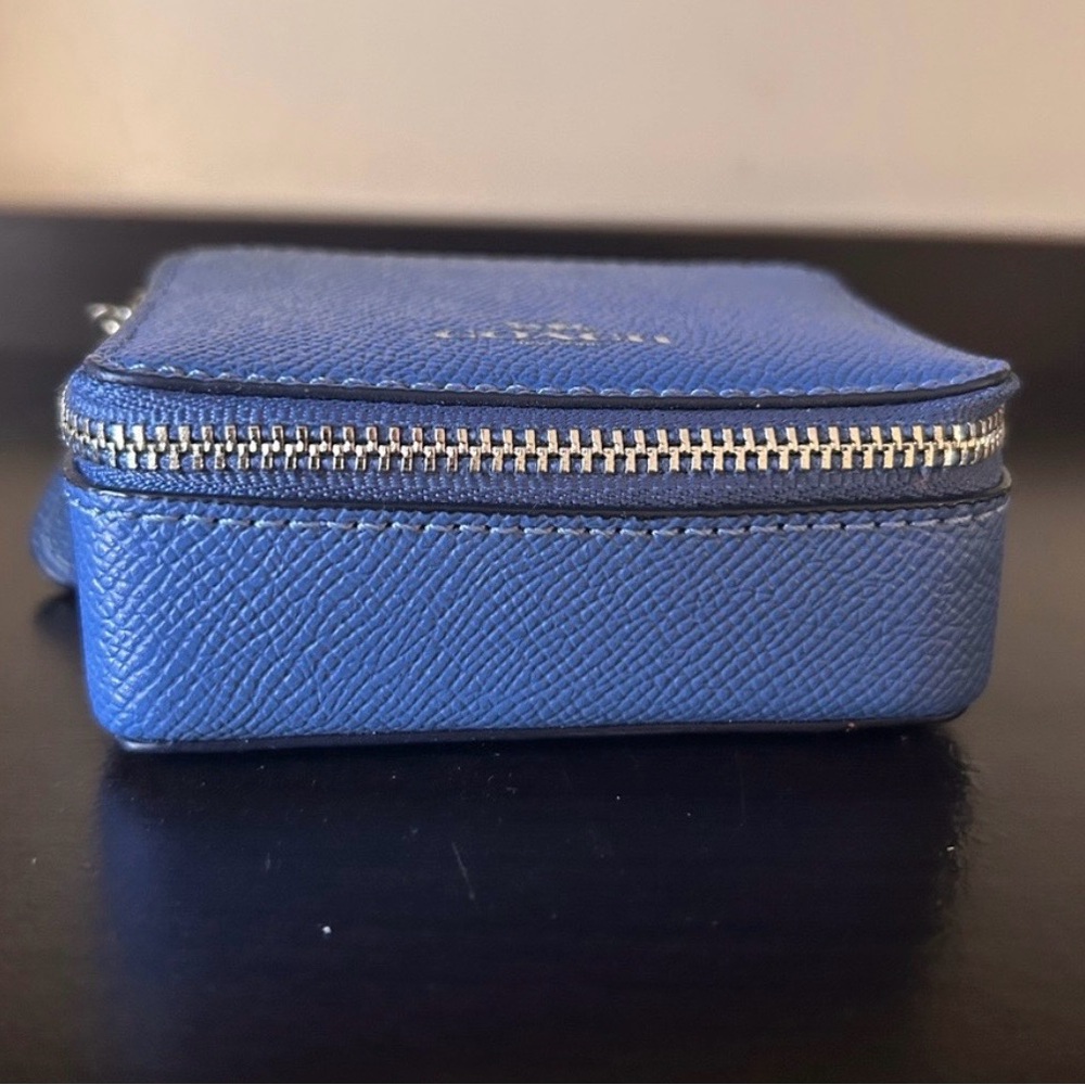 Coach Blue Leather Jewelry Box - Picture 2 of 7